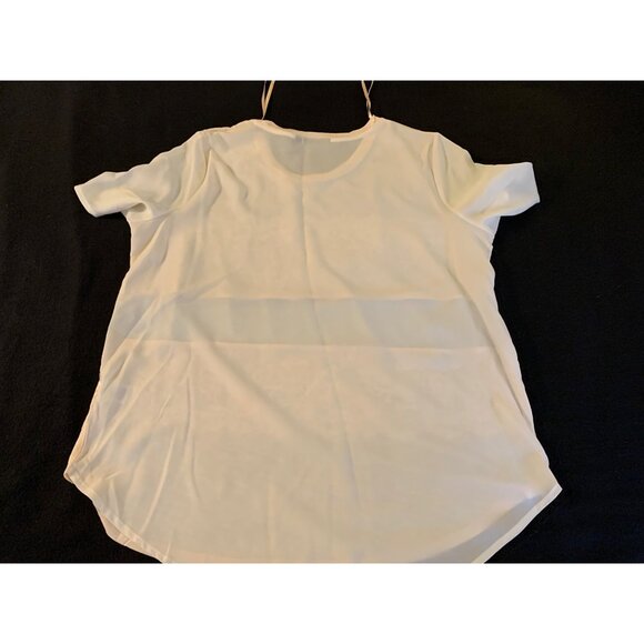 APT.9 Womens Cream Lace Trim T-Shirt Size Large - Picture 10 of 11